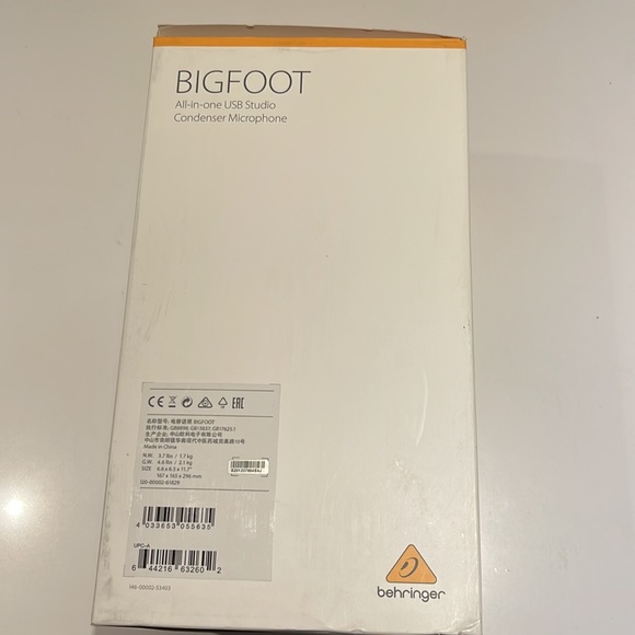 Behringer BIGFOOT USB Studio Condenser Microphone - Picture 2 of 3